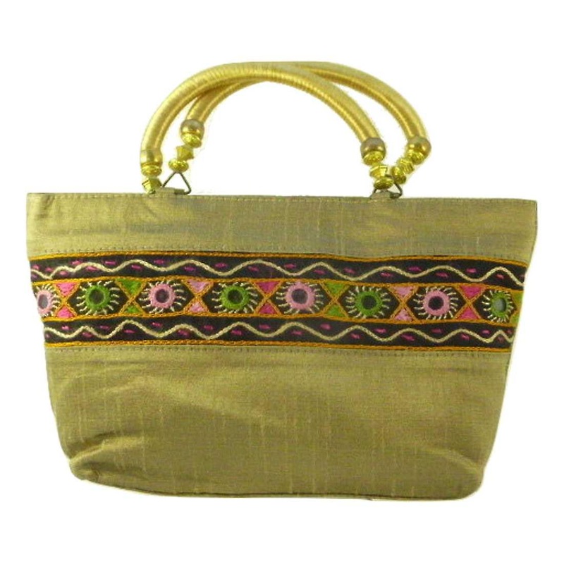 Silk Handbag Divya 10 Silk Sauvage at Pashmina & Silk | Fruugo SG