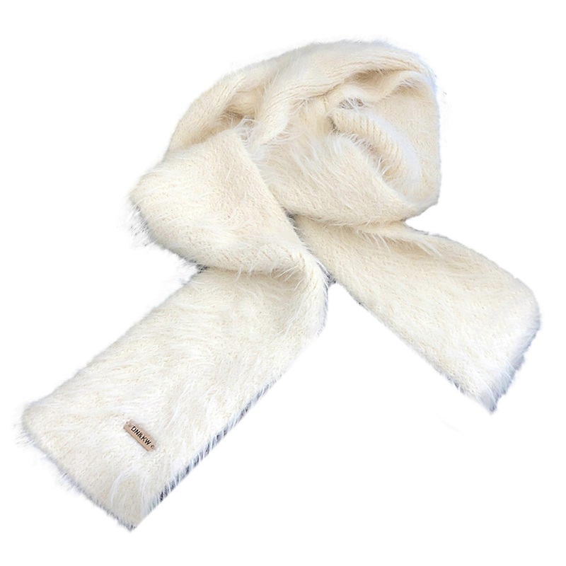 Women Y2k Style Scarf Winter Thin Scarf Lady Maillard Styling Scarf Casual Travel Shopping Taking Photo Scarf for Teens  Ivory | Fruugo SG