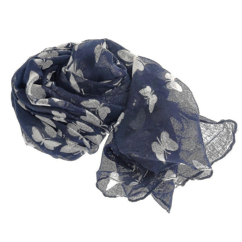 180*100cm Fashion All-match Womens Girls Printed Long Voile Scarf Muffler Shawl Wrap (white) | Fruugo SG