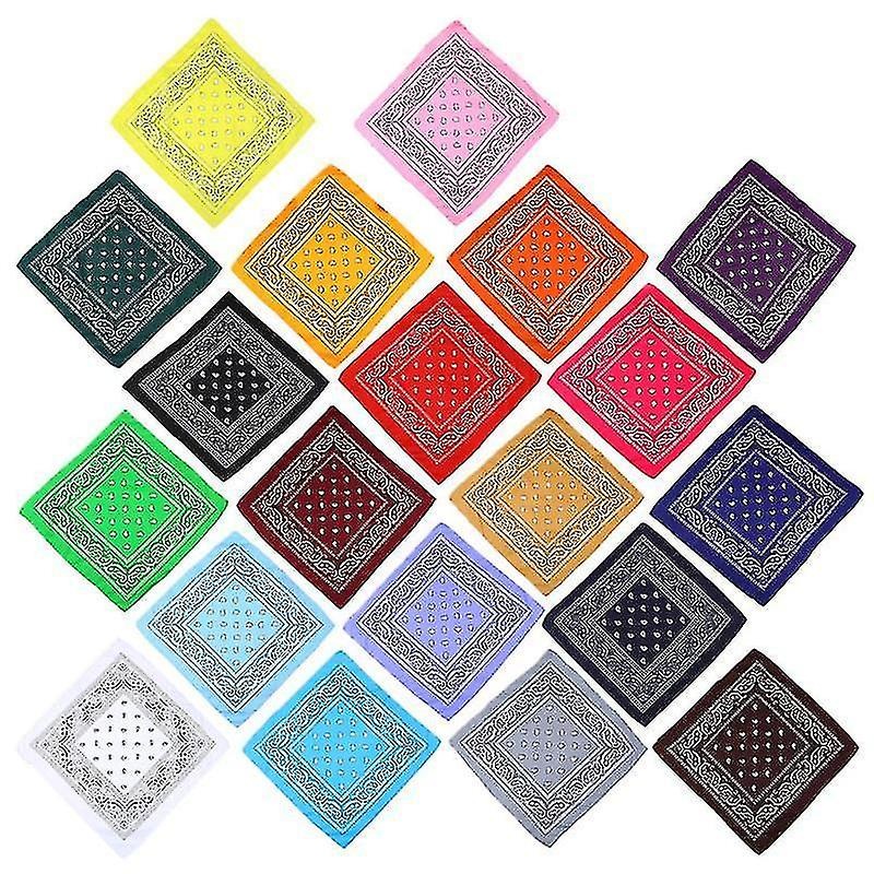20 Colors Novelty Bandanas Paisley Print   Bandana Handkerchiefs Scarves | Fruugo SG