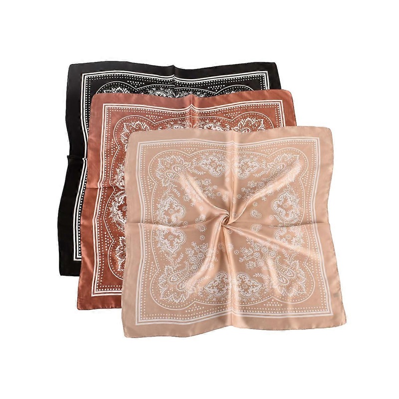 27.5-inch satin head scarves, silk head scarves, neck scarves for women and girls | Fruugo SG