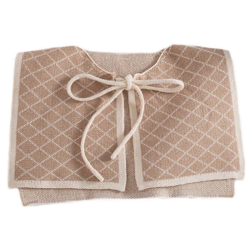 Detachable Collars For Women Korean College Color Matching Neck Guard Warm Knit Shawl Summer Air Conditioned Room Warm  Camel | Fruugo SG