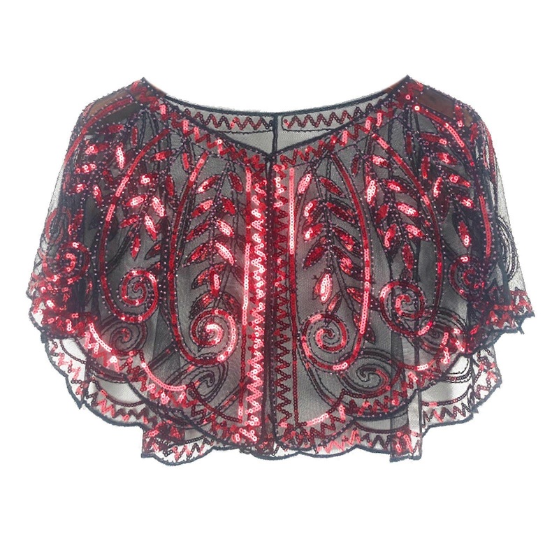 Elegant Evening Shawl Sparkling Shoulder Cover Versatiles Fashion Accessory for Fashionable Women  Red | Fruugo SG