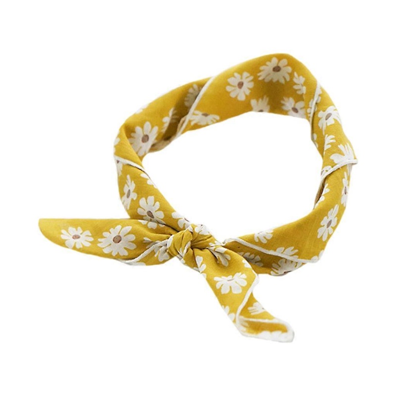 Japanese Pastoral Women Girls Cotton Square Scarf for Fresh Style Sweet Daisy Floral Print Bnadana Multifunctional Neckerchief Headwrap  Ginger One | Fruugo SG