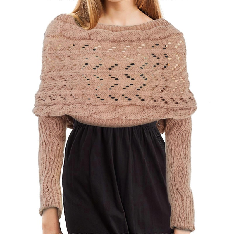 Long Knitted Shawl Shrug With Sleeves For Both Men And Women Great For Layering In Casual And Formal Settings 1 Set | Fruugo SG