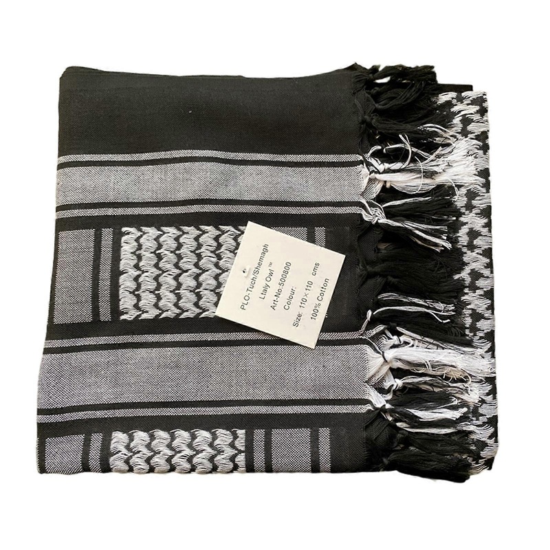 Arab Scarf Jacquard Pattern Adult Religious Scarf Hiphop Keffiyeh Headscarf Adjustable Turban Multi Purpose Headscarf  black with white | Fruugo SG
