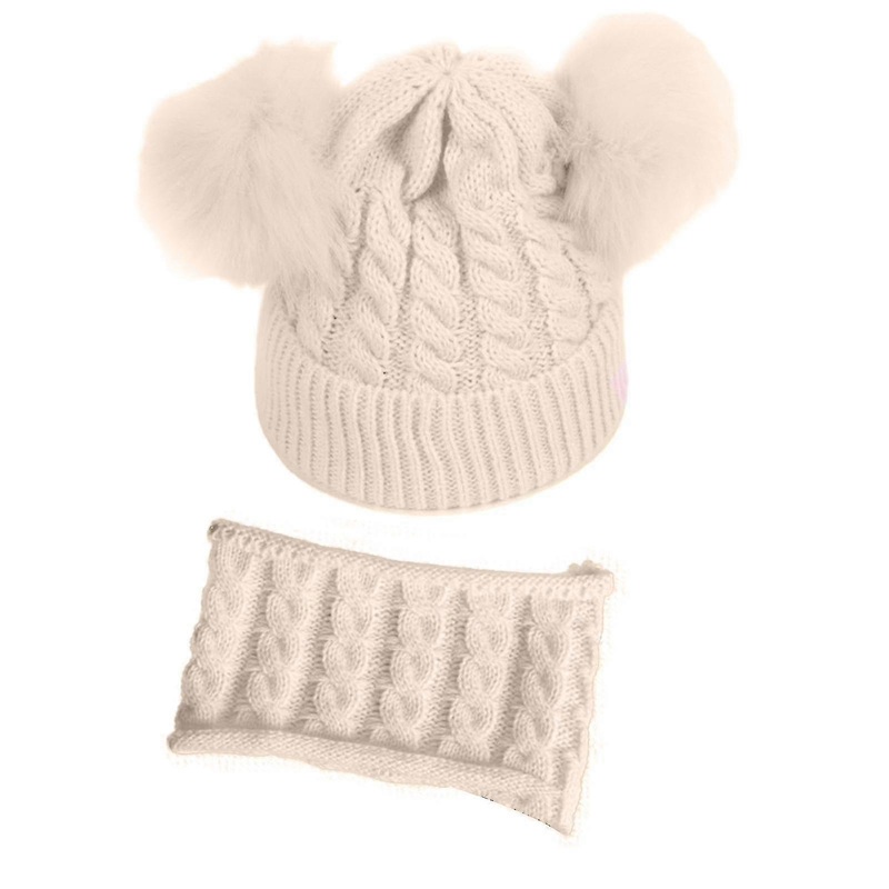 Baby Winter Double Weaving Knitted Hat And Scarf Kit | Fruugo SG