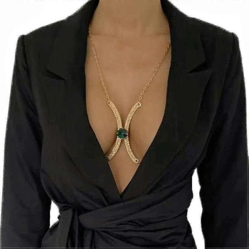 Body Chain Rhinestone Bra Lingerie Body Chain | Fruugo SG