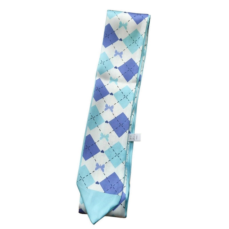 Checkered Scarf Scrunchies Satin Scarf Hairband | Fruugo SG