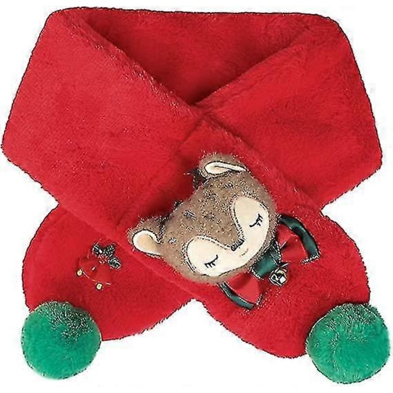 Christmas Holiday Kids Scarf Boys Girls Fluffy Scarf Warm Winter Autumn Kids Collar Scarf Cute Neck Warmer Children Scarf Festive Scarves 1-6y | Fruugo SG