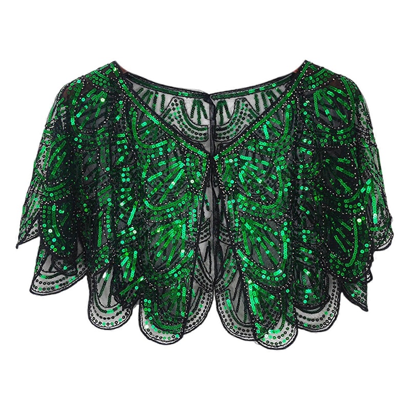 Elegant Retros Lace Tippet Evening Dress Outerwear Shawl Fashion Lace Short Shawl for Fashionable Ladies  Green | Fruugo SG