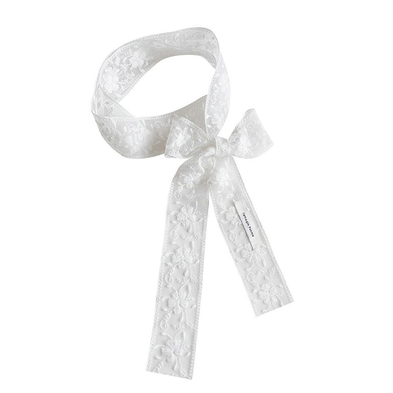 Fashion Flaring Scarf Small Flower Lace Scarf Girls Decorative Breathable Scarves for Women Comfortable Wear  White | Fruugo SG
