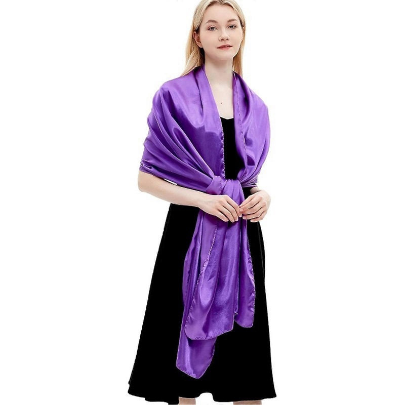 Fashionable Oversized Shoulder Wrap Breathable Wrap Scarf for Daily Wear and Travel Women Evening Event Gown Shawl  Purple | Fruugo SG