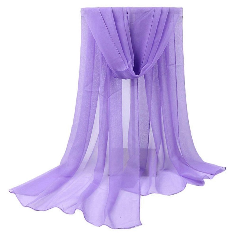 Female Scarf Sun Block Cape Material Purple 180x75cm Fashion Shawl Birthday Wedding present 1Pcs | Fruugo SG