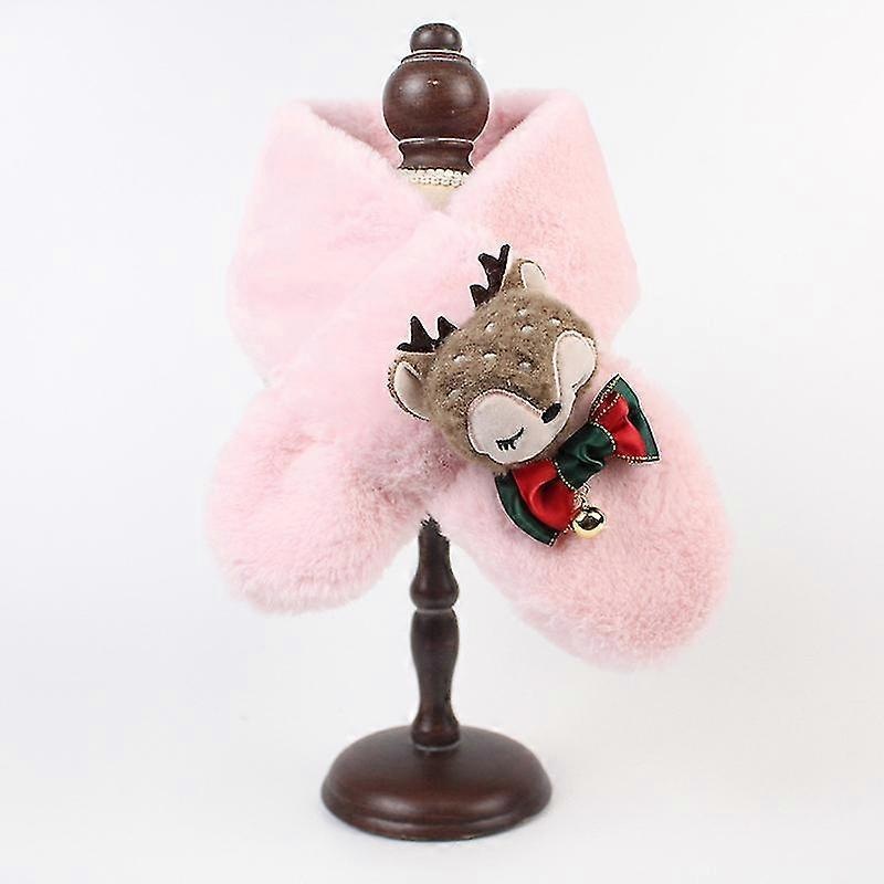 Kids Cute Christmas Thickened Warm Winter Plush Scarf Baby Neckerchief Wrap Neck Warmer With Bell  For Girl Boy | Fruugo SG
