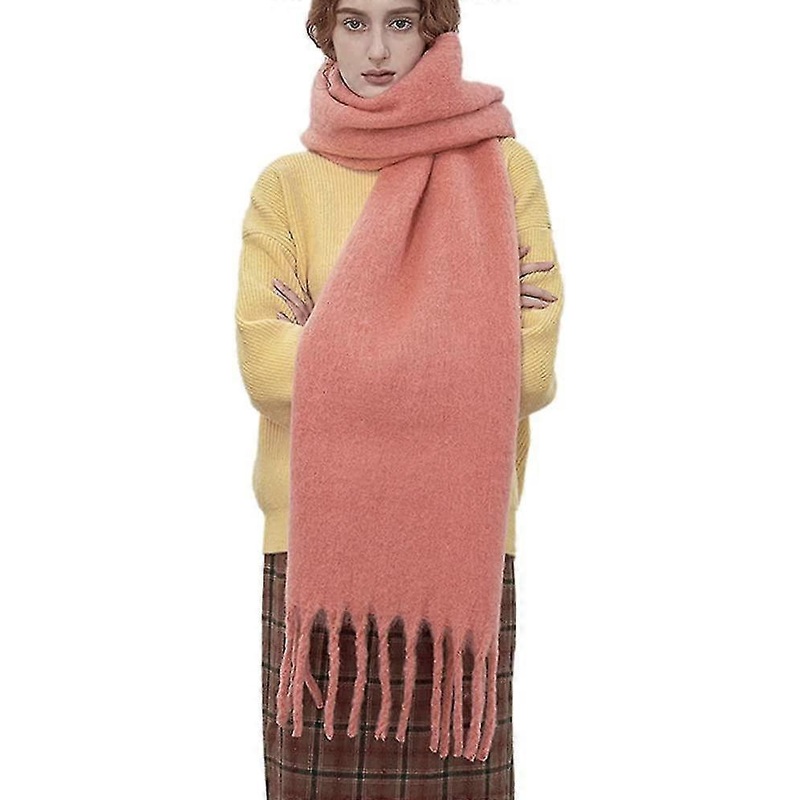 Large Chunky Scarf Colorful Cashmere Feel Oversized Scarves Blanket Soft Big Wool Shawl Thick Winter Warm Women | Fruugo SG