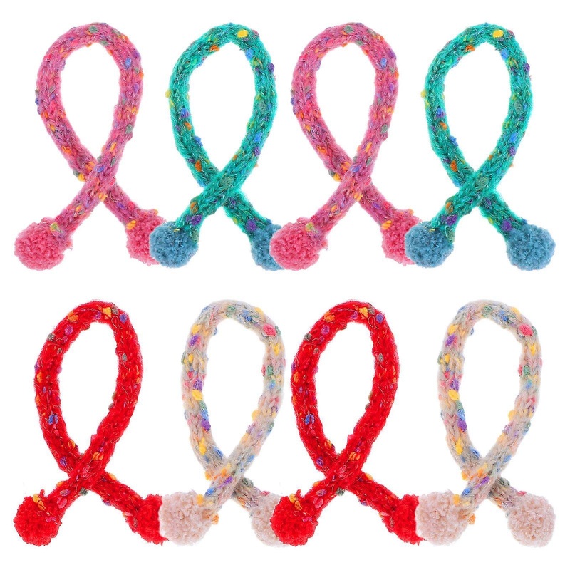 Miniature Doll Scarf 8Pcs Decorative Knit Scarves For Suitable For 15cm-20cm Dolls In Soft Yarn Material | Fruugo SG