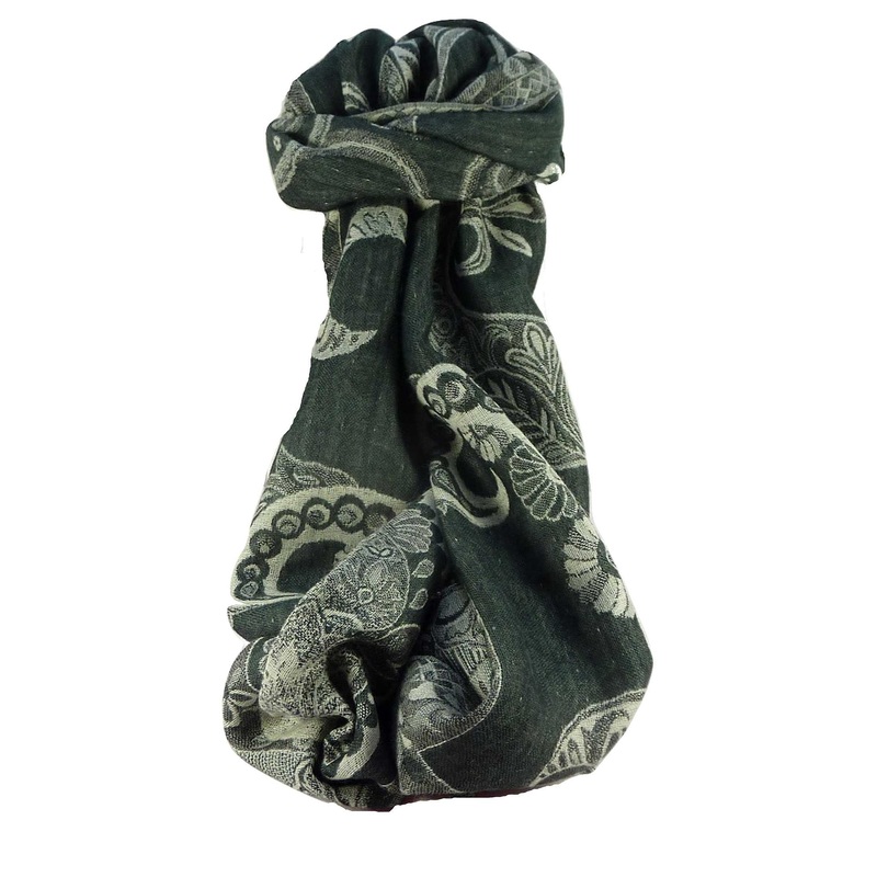 Muffler Scarf 1123 in Fine Pashmina Wool Heritage Range by Pashmina & Silk | Fruugo SG