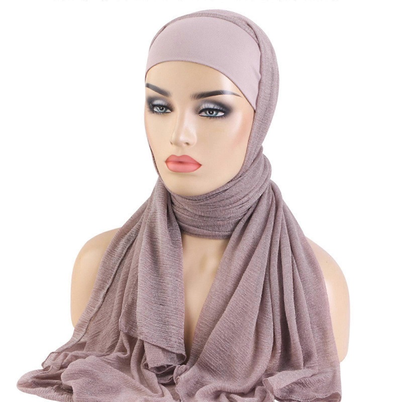 Women Head Wrap Headwear African Women Hijab Muslims Soft Breathable Turban for Any Season Women Hijab  Purple | Fruugo SG