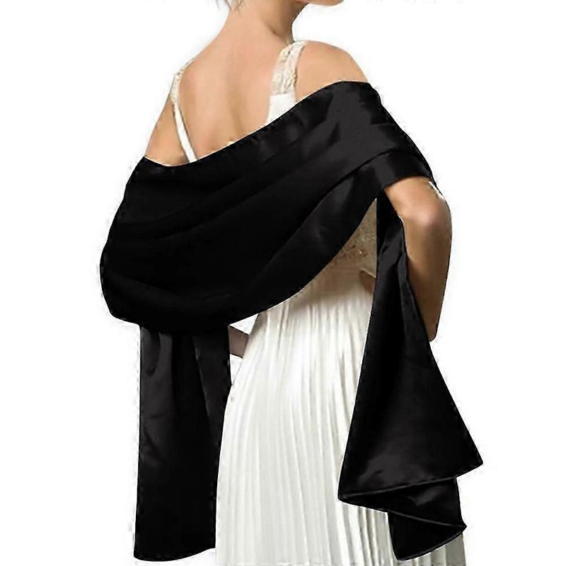 Women Soft Silky Satin Bridal Wrap Stole Shawl Scarf Wedding Bridesmaid Scarves | Fruugo SG