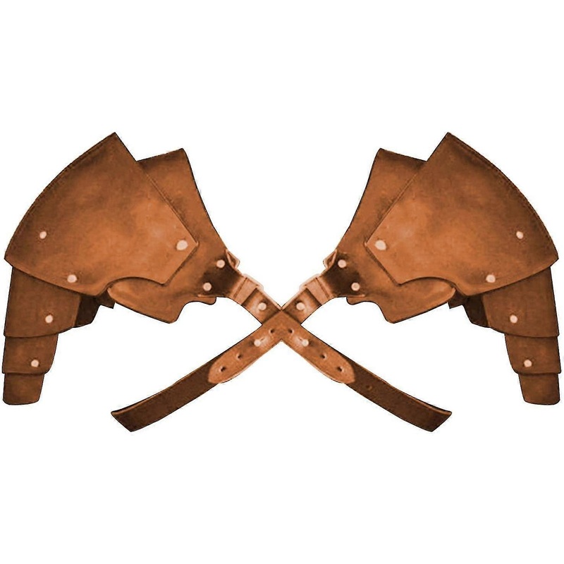 ZK- Men’s Steampunk Shoulder Armors Pu Leather Retro Medieval Shoulder Armor Adjustable | Fruugo SG