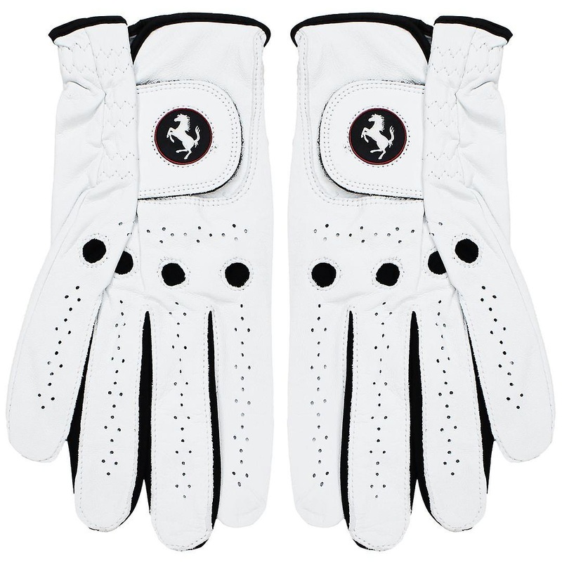 Cobra Ferrari Regular Right Hand Leather Golf Glove Mens White 909039 03 | Fruugo SG