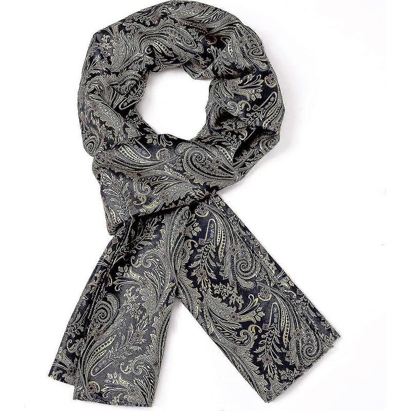 Lightweight Silk Scarf Fashion Print Paisley Scarves Neckerchief Shawl Autumn Winter | Fruugo SG