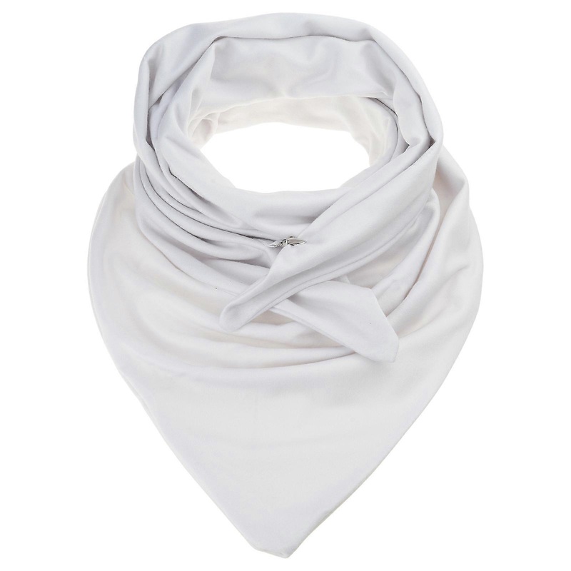 Women Men Winter Solid Color for Triangle Scarf with Button Clip Thicken Warm Windproof Shawl Wrap Cold Weather Thermal Neck Warmer Blanket Poncho  2 | Fruugo SG