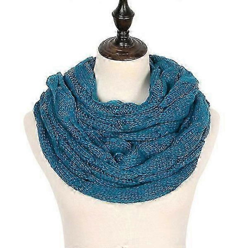 women warm snood scarf knitted collar cashmere neck circle fshion | Fruugo SG
