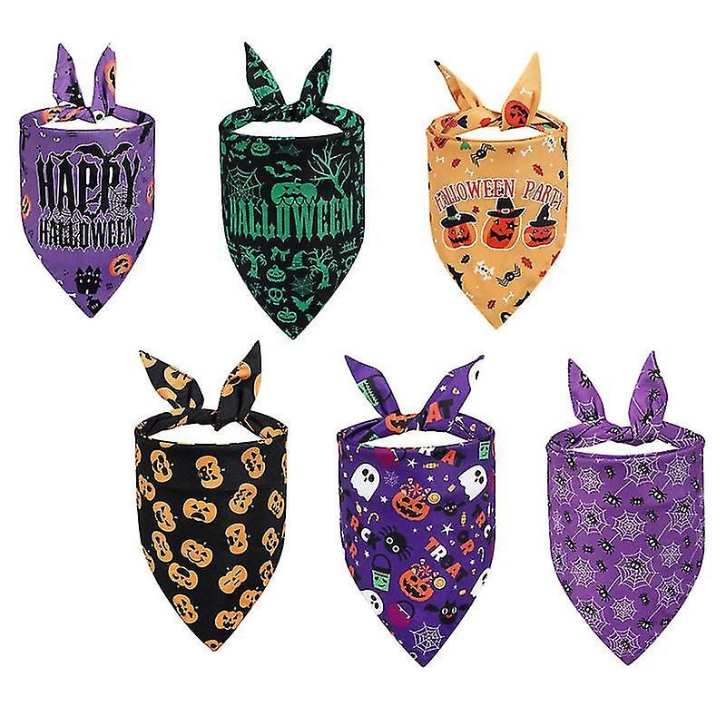 70X48x48cm Female Scarves & Shawls 6pcs Halloween Dog Bandanas Saliva Towels Halloween Pet Collars T | Fruugo SG