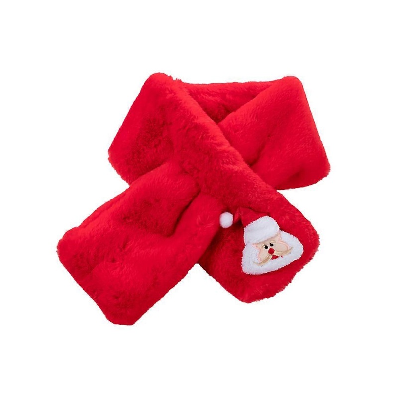 Boys Girls Neck Scarf Imitation Hair Red 70.00X11.00X3.00Cm Christmas Present 1Set | Fruugo SG
