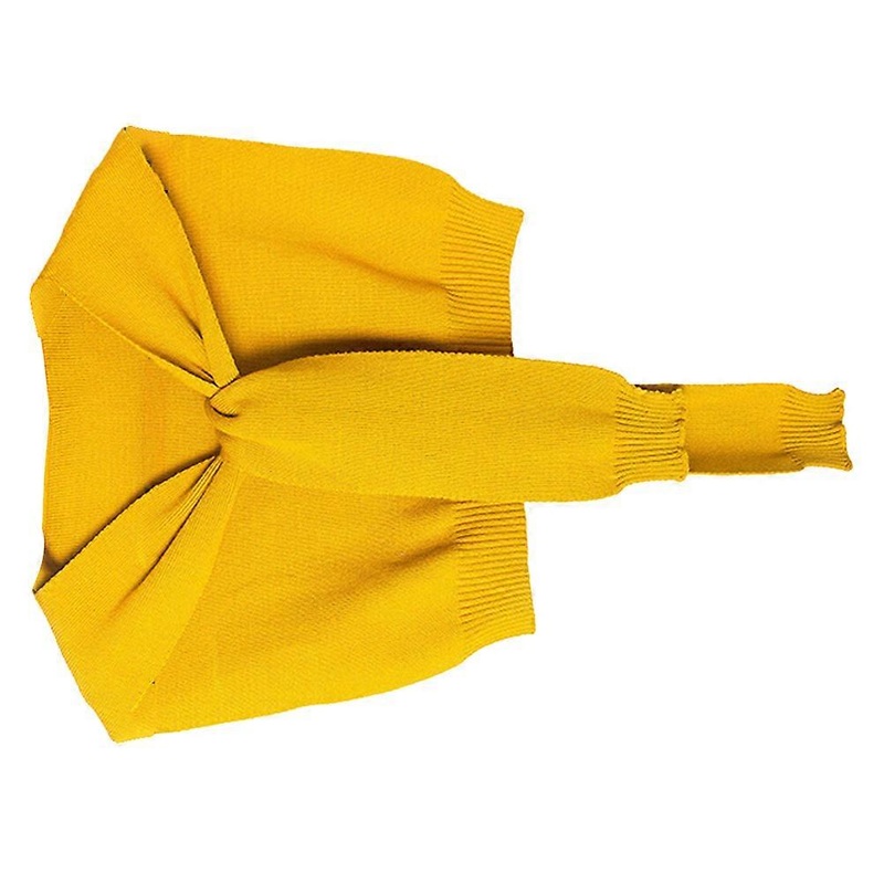 False Collars For Ladies Shawl Wrap Solid Color Knotted Knitting Scarf Outdoor Use Yellow 90x40x0.5cm Knotting 1Set | Fruugo SG