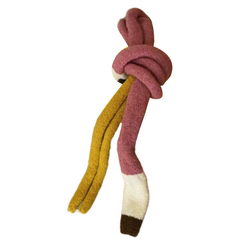 Handmade Crochet Scarf for Female Girl 2000s Long Striped Scarf Spring Autumn Knitted Skinny Scarf Harajuku Neck Scarves  Pink | Fruugo SG