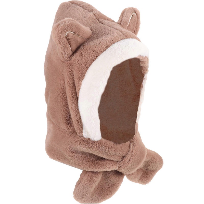 Hat With Attached Scarf Hooded Scarf For Women Winter Use Artificial Rabbit 1Pack | Fruugo SG