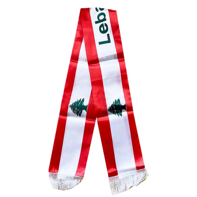 Lebanon Flags Scarf for All Age Lebanon National Flags Sash Holiday Decors Scarf National Flags Tassels Scarf Wedding Props  White | Fruugo SG