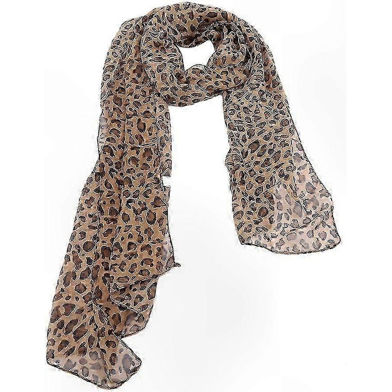 Leopard Scarf Fashionable Elegant Leopard Print Scarf Light Soft Long Scarves | Fruugo SG