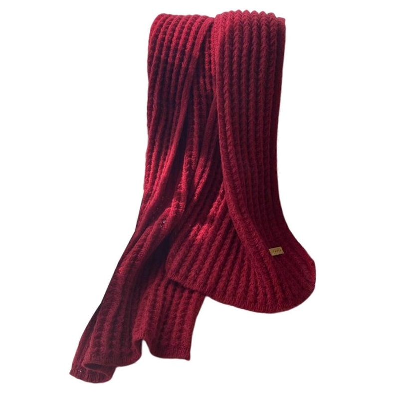 Winter Warm Plain Scarf For Women Casual Scarf Knit Scarf Solid Color Scarf Shawl Wrap Decorative Shawl Long Scarf  Burgundy | Fruugo SG