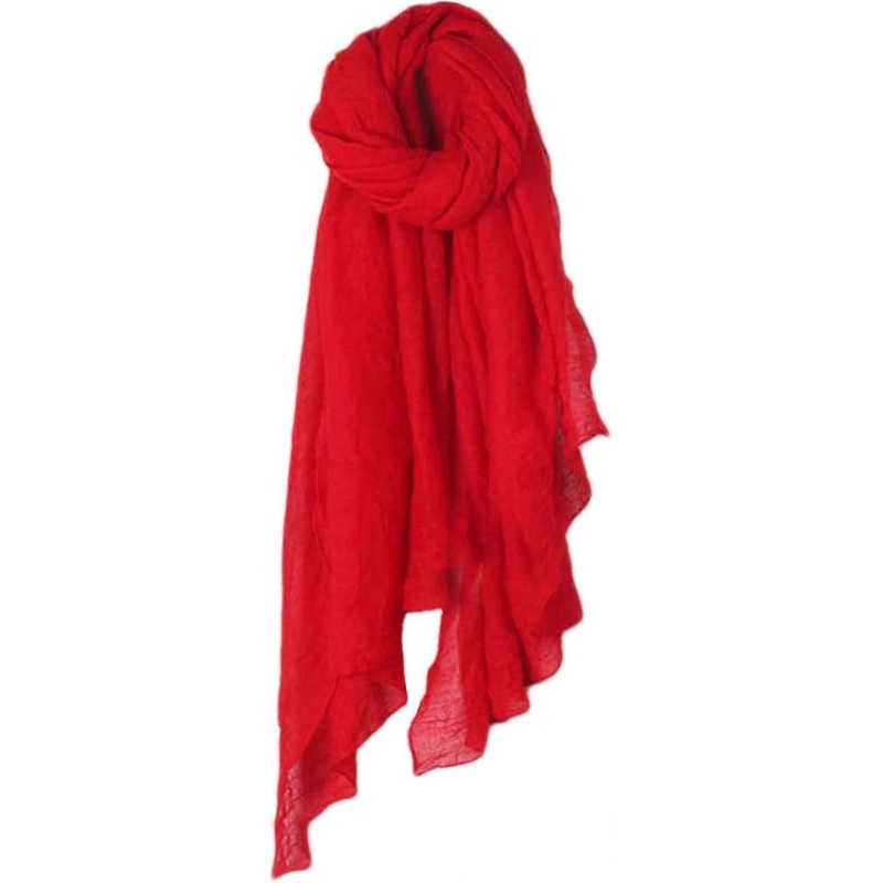 Women’s Cotton Linen Long Scarf and Shawl | Fruugo SG