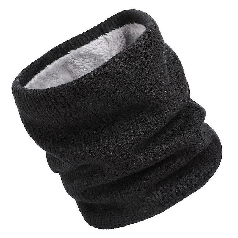 Women’s Neck Warmer Winter Thickened Scarf Black Double-Layer Windproof Cold Pack | Fruugo SG