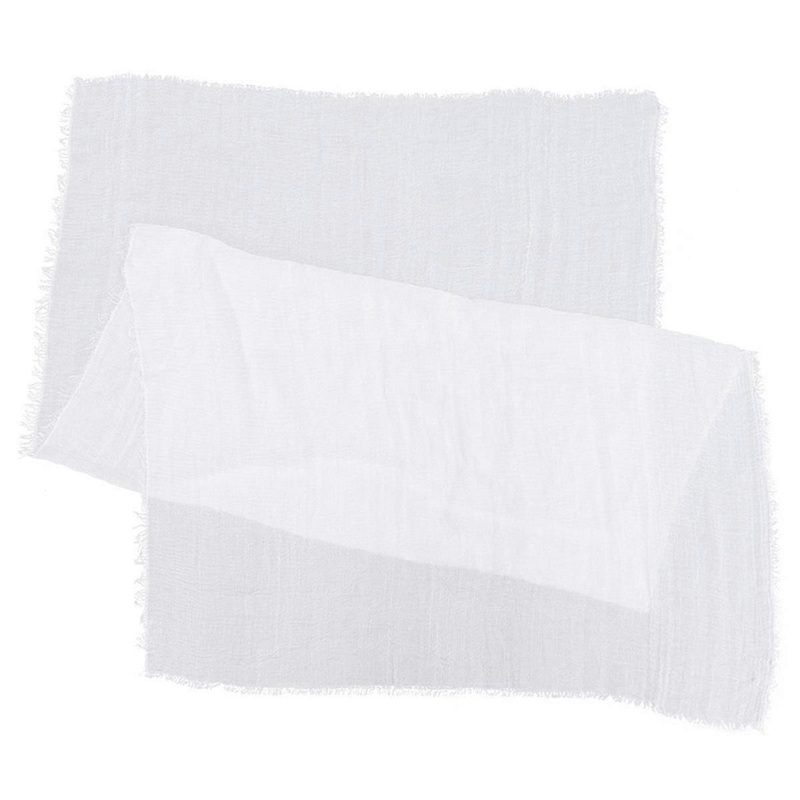 1Pc Linen Scarf Single Color Crumpled Style Cotton Linen Scarf Simple (White) | Fruugo SG