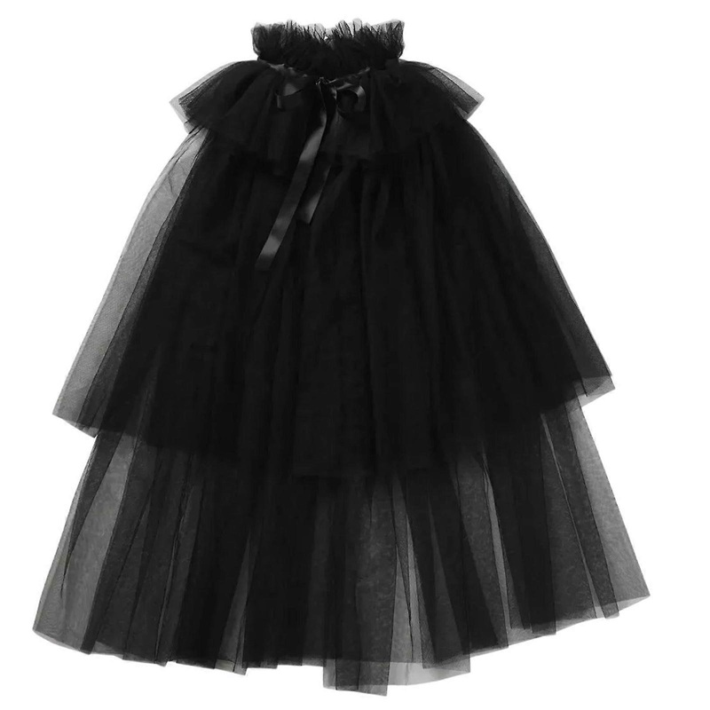 Bride Shawl Shoulder Cover Tulle for Dance Stage Play Costume Party Carnivals Shoulder Jewelry Poncho Capes  Black | Fruugo SG