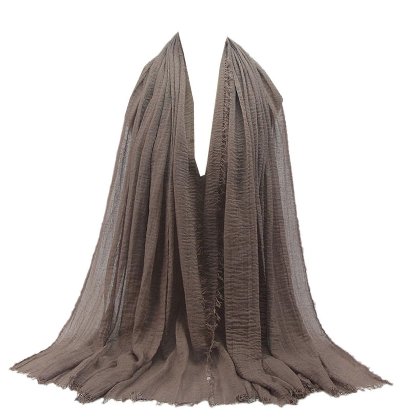 Cotton Hemp Scarf  Women Soft Cotton Linen Scarf Shawl Long Scarf  and Wrap Blend Crinkle Big for Head Scarf | Fruugo SG