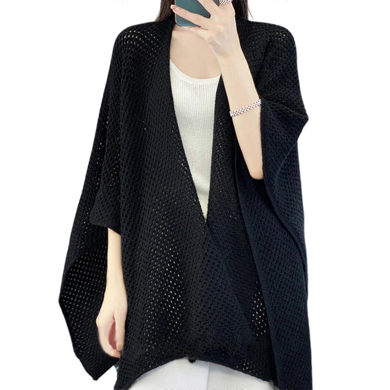 Delicate Shawl Scarf for Female Outdoor Camping Lightweight Shawls Wedding Sunproof Scarf Summer Spring Sunproof Poncho  Black | Fruugo SG