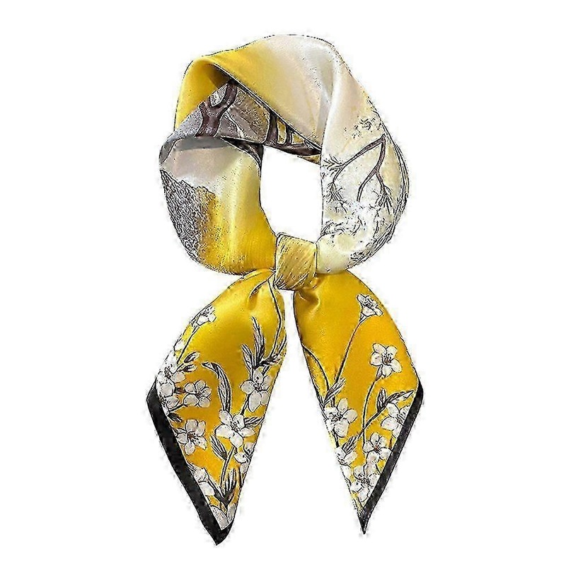 Elegant Floral Silk Scarf for Women – Stylish Shawl Accessory | Fruugo SG