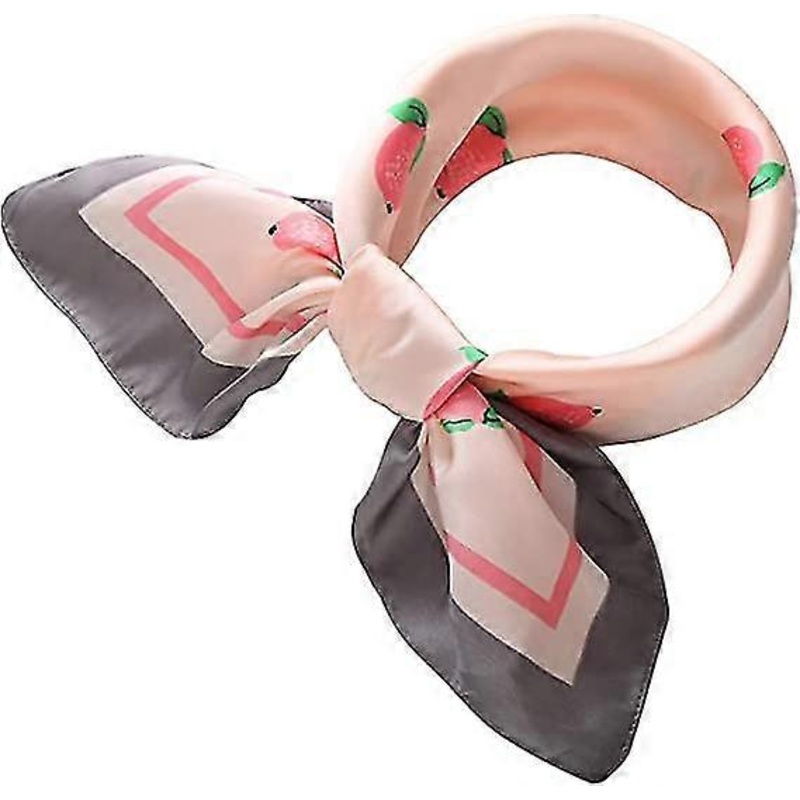 Elegant Women’s Silk Scarf in Small Square Pattern – Fashion Accessory 70x70cm Silk-like Perfect for Summer Wear | Fruugo SG