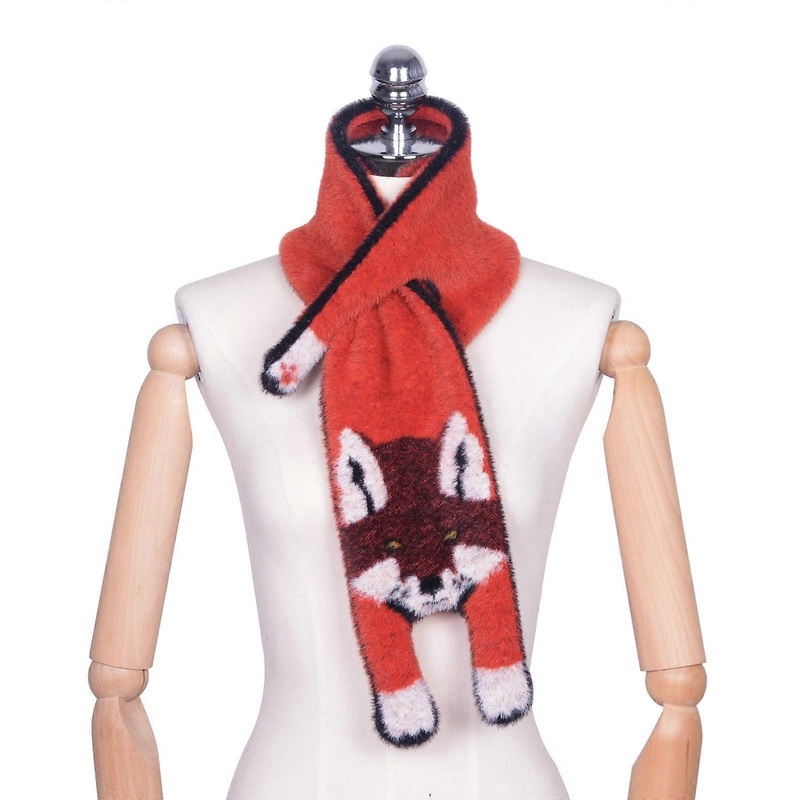 Furry Furs Fleece Scarf for Women Child Winter Thicken Warm Neck Wrap Unisex Shawl Wrap Cold Weather Casual Neckerchief  red 1 | Fruugo SG