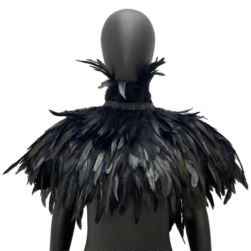 Gothic Feather Cloak for Women – Elegant Shawl Cape for Parties & Festivals | Fruugo SG
