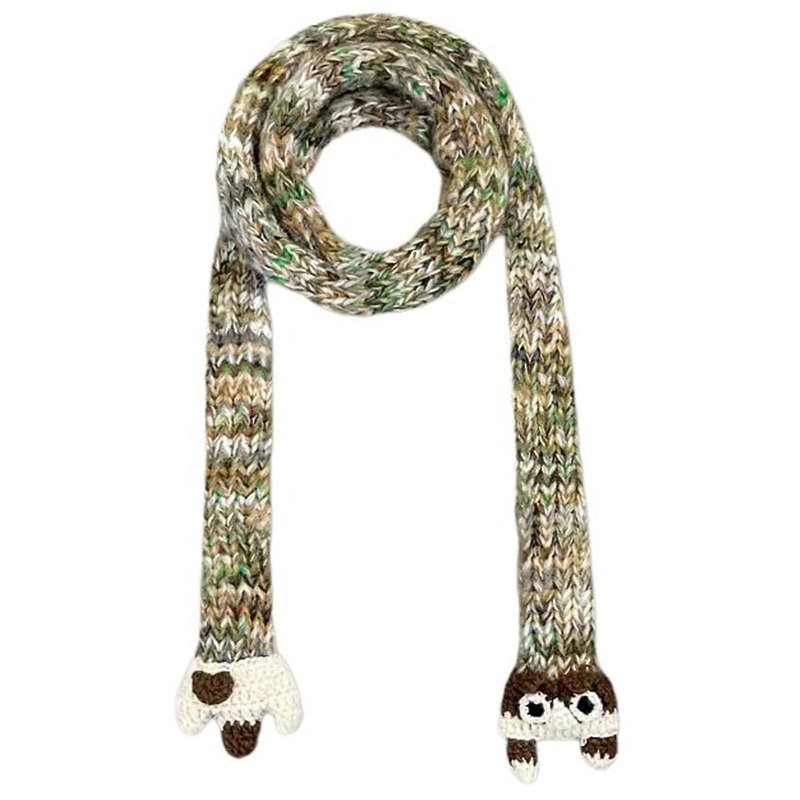 Lovely Squirrels Scarf for Adult All Matching Knitting Long Skinny Scarf Pilling Resistant Streetwear Photo Neck Wrap  green card | Fruugo SG