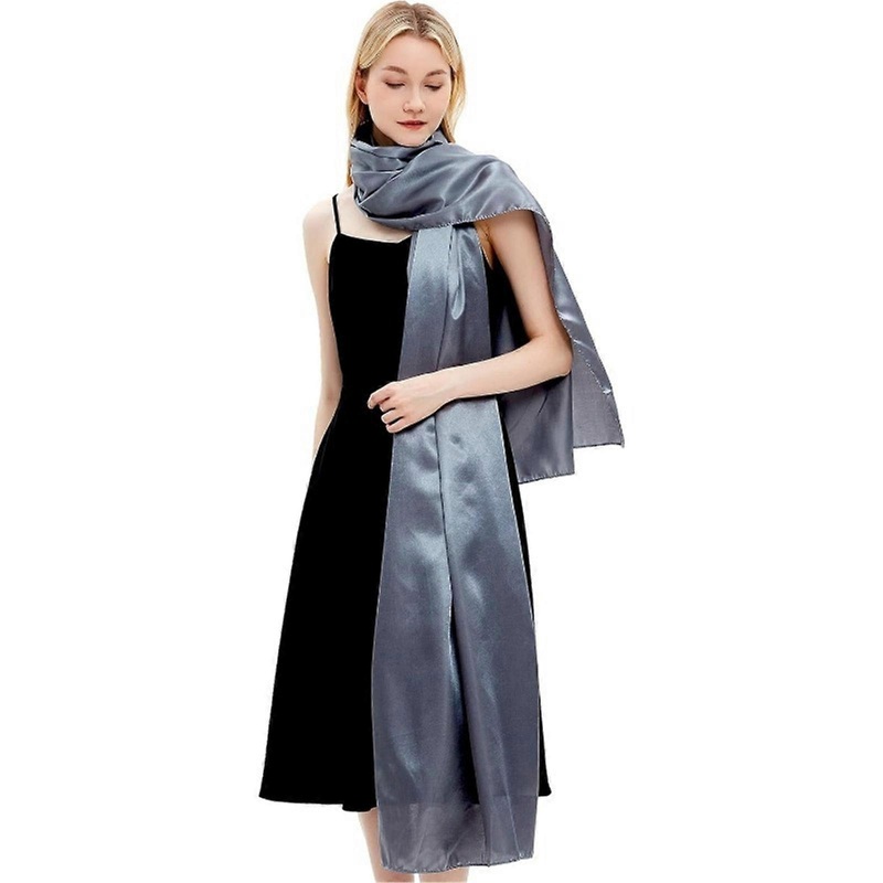 Luxurious Large Soft Cashmere Shawl Scarf Long Shoulder Wrap for Women Formal Event and Evening Party Wear  Gray | Fruugo SG
