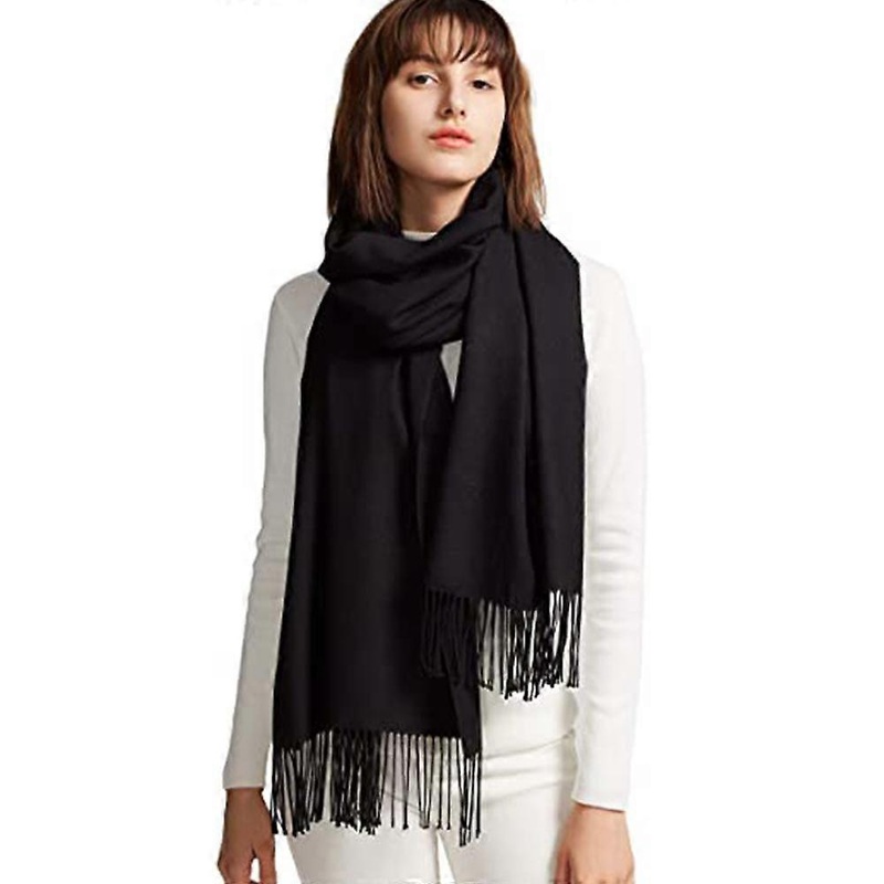 Women’s oversized soft cashmere feel cashmere shawl wrapped in light scarf | Fruugo SG